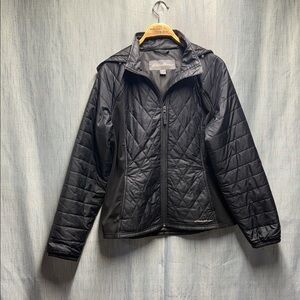 Eddie Bauer Charcoal Quilted Jacket size large